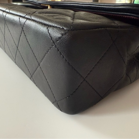 CHANEL Paris Double Flap Shoulder Bag with Gold Plated Hardware - Picture 7 of 13